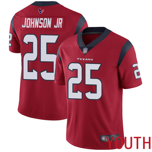 Houston Texans Limited Red Youth Duke Johnson Jr Alternate Jersey NFL Football #25 Vapor Untouchable